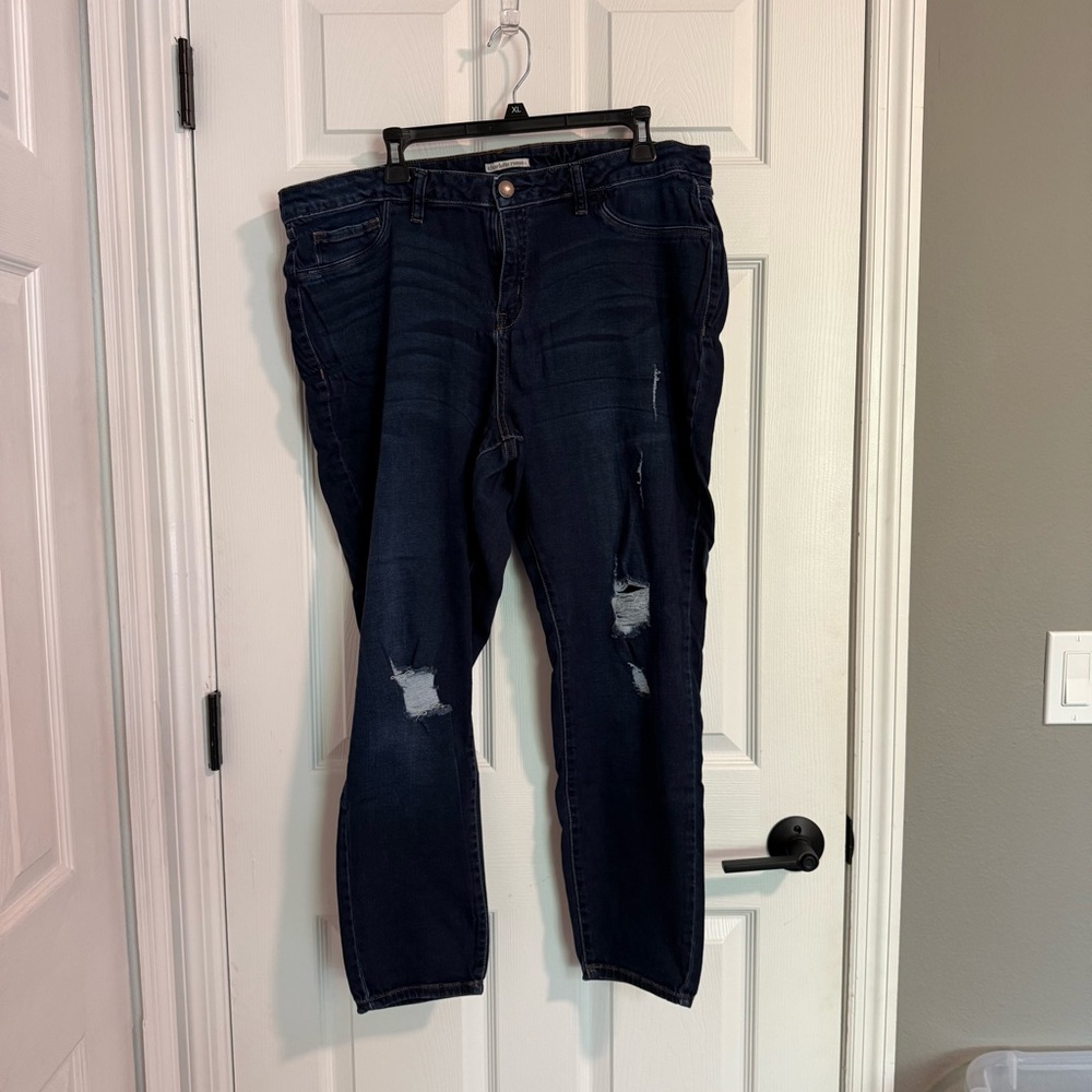 Charlotte Russe Plus Size Ripped Jeggings Size 22